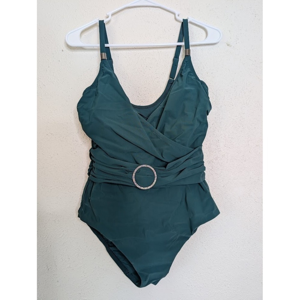 Amoressa Miraclesuit Getty One Piece Swimsuit Women's Size 10 Resort Beach‎ Slim